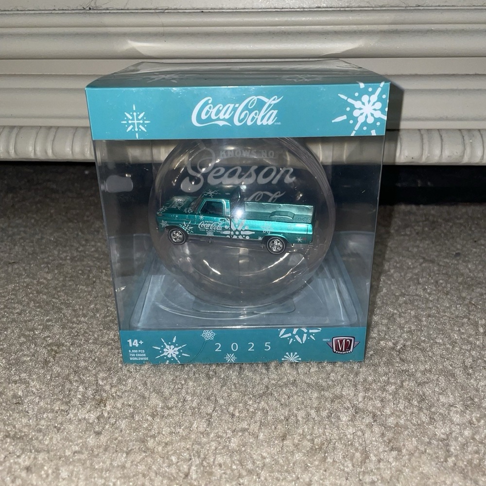 M2 Machines Coca-Cola 1970 Ford F-100 Custom 4x4 Ornament 1 of 750 2025